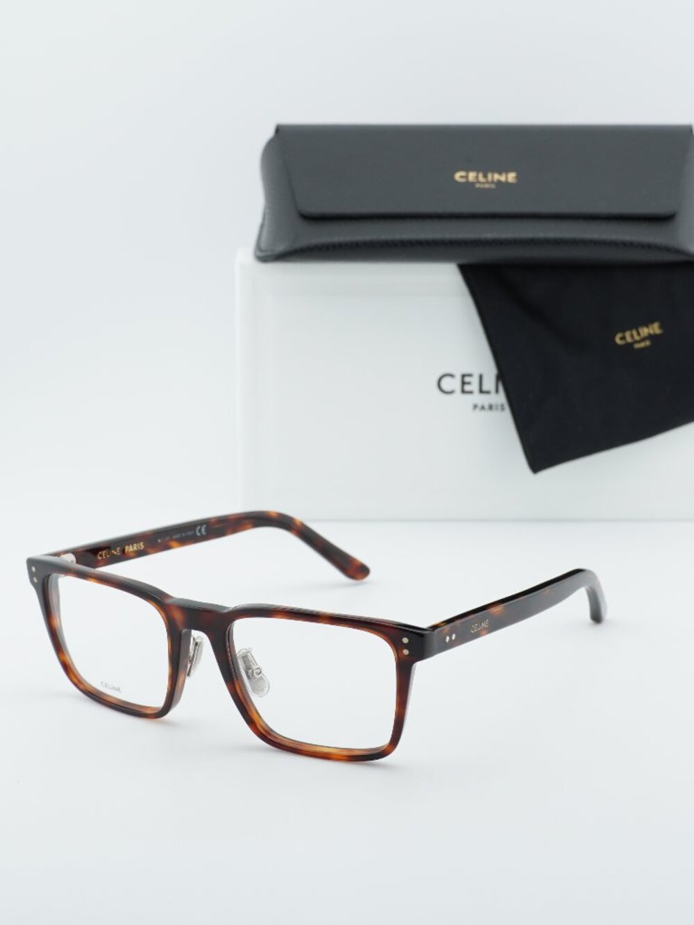 Celine CL50030J 054 Rectangle Eyeglasses 54mm – Havana